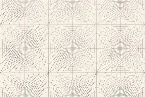 Lines of metal wires on white surface Stock Illustration