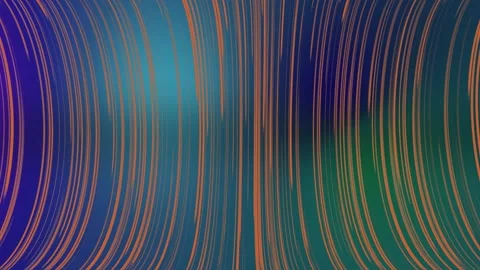 Lines Motion Video With a Pattern of Orange Lines Moving Stock Footage 183397215