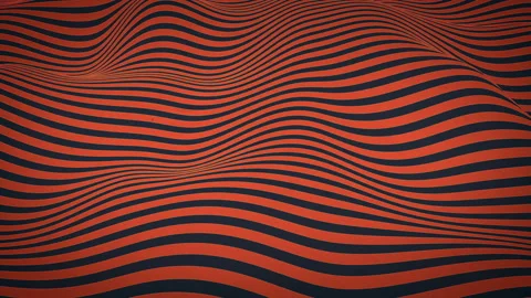 Lines movement retro style animation background. Seamless Loop. 3d render 4K UHD Video stock 116680617