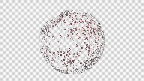 Lines moving on a sphere Stock Footage 334979824