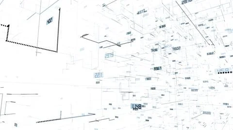Lines with numbers Stock Illustration