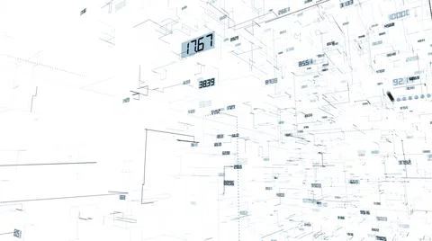 Lines with numbers Stock Illustration