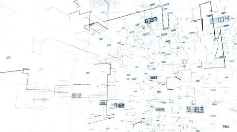 Lines with numbers Stock Illustration