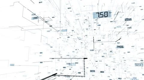 Lines with numbers Stock Illustration