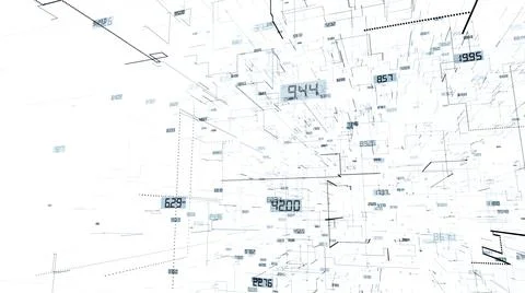 Lines with numbers Stock Illustration
