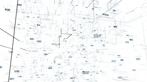 Lines with numbers Stock Illustration