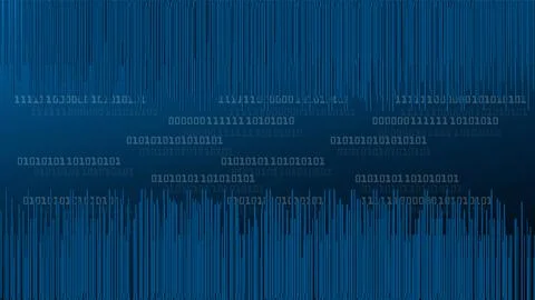 Lines, numbers, universe, technology, background Stock Illustration