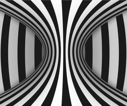 Lines optical illusion 스톡 일러스트