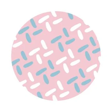 Lines organic pattern block style Stock Illustration