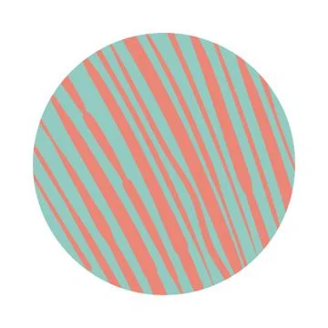 Lines organic pattern block style Illustrazione stock