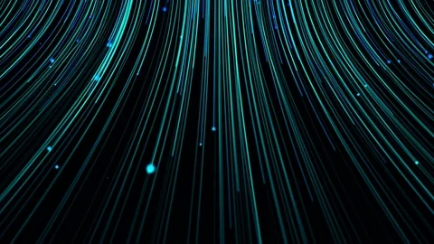 Lines with Particles. Loop Stock-Footage 83361003