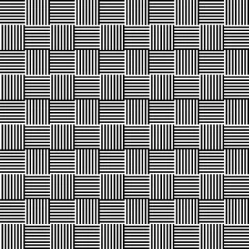 Lines repeatable geometric pattern (mosaic of lined squares) Illustrazione stock