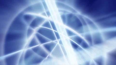 Lines rings glow forms rotation Video stock 90880140