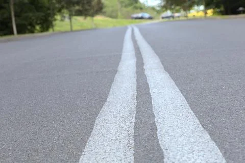 Lines on the Road Stock Photos