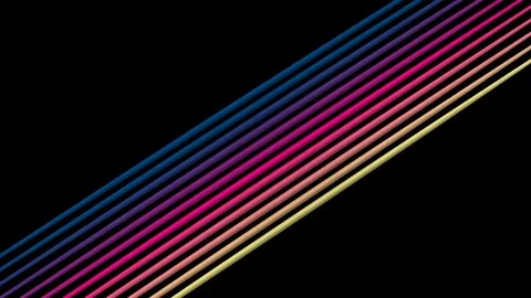 Lines rotating VJ loop Stock Footage 71256448