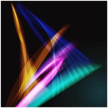 Lines shapes light abstract on blue dark background. Vector expanding light. Stock Illustration