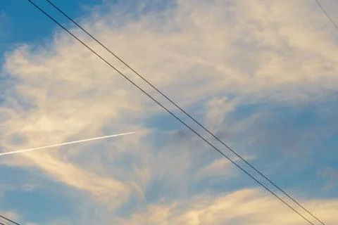 Lines in the sky Stock Photos