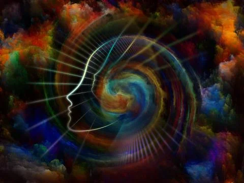 Lines of the Soul Stock Illustration