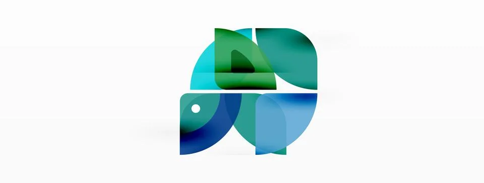 Lines, squares, circles and triangles. Geometric abstract background for Illustrazione stock