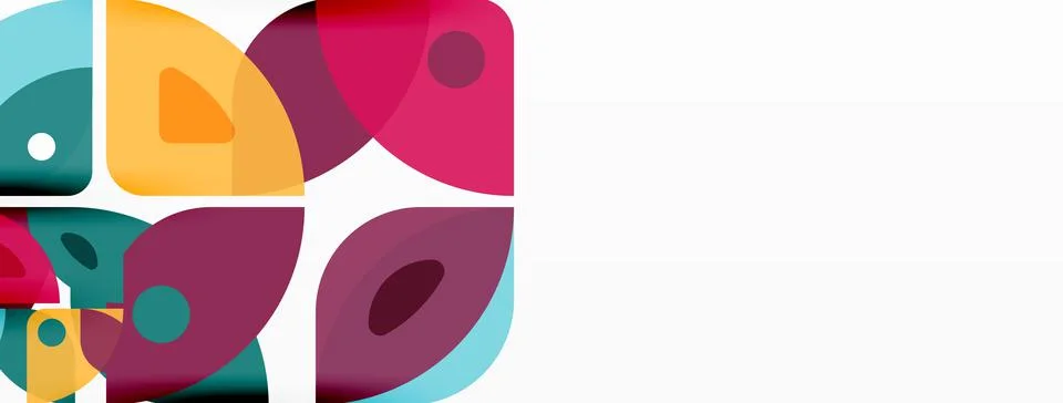Lines, squares, circles and triangles. Geometric abstract background for 스톡 일러스트
