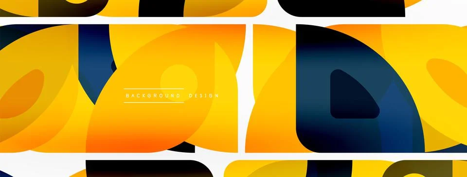 Lines, squares, circles and triangles. Geometric abstract background for Stock Illustration