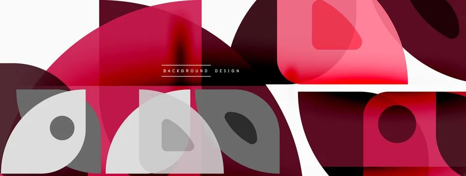 Lines, squares, circles and triangles. Geometric abstract background for Stockillustratie
