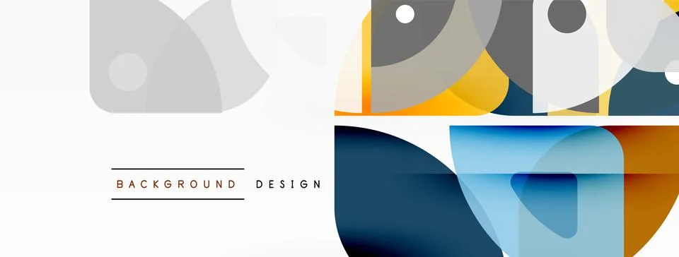 Lines, squares, circles and triangles. Geometric abstract background for Stock Illustration