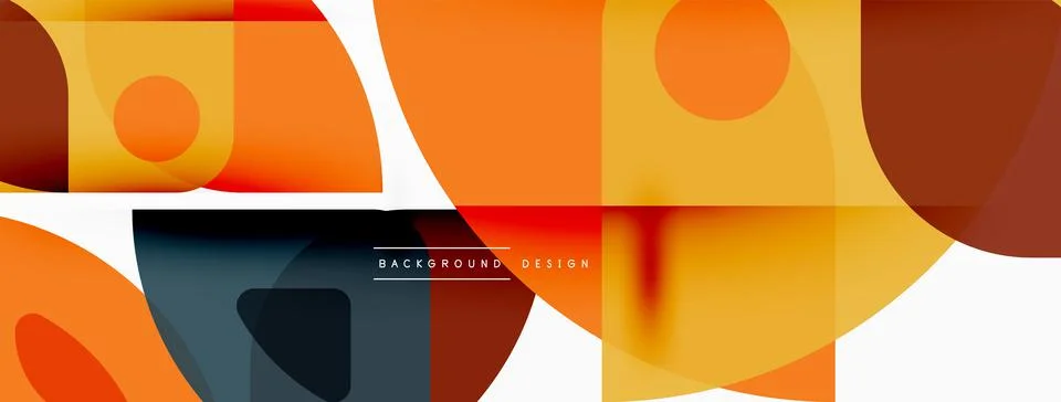 Lines, squares, circles and triangles. Geometric abstract background for Stock Illustration