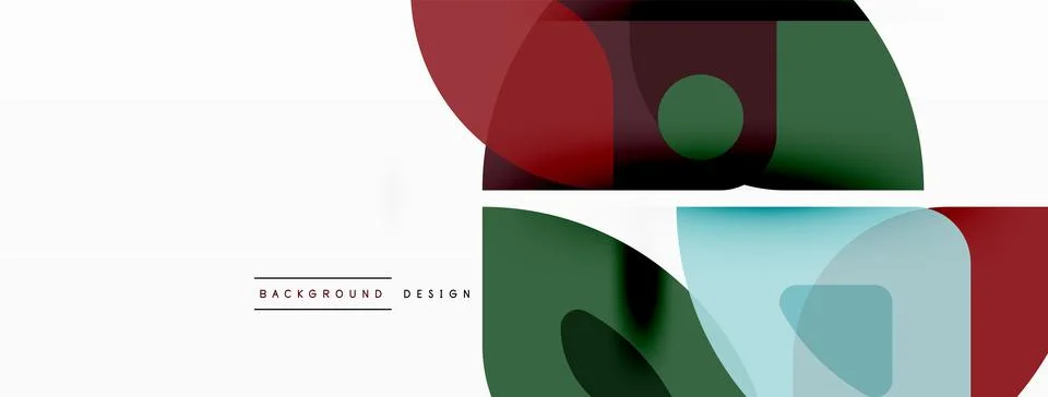 Lines, squares, circles and triangles. Geometric abstract background for Stock Illustration
