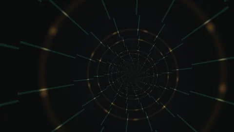 Lines swirling in a spiral pattern against a dark Stock Footage 339514794