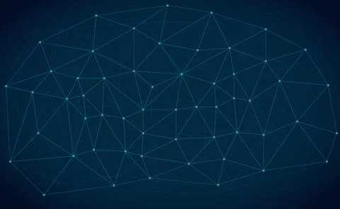 Lines technology abstract vector background Stock Illustration