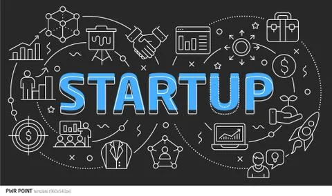 Lines template illustration startup 库存插图