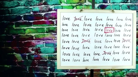 Lines with text Valentines Day Stock Footage 83655068