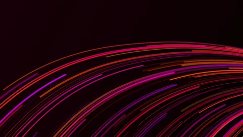 Lines wave abstract stream digital data flow technology fiber optic Stock Footage 343725323