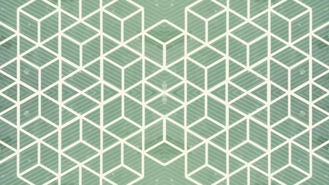 Lines of white cubes fold into complex three-dimensional figures. 3d rendering Stock Footage 295843236