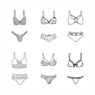 Lingerie set Stock Illustration