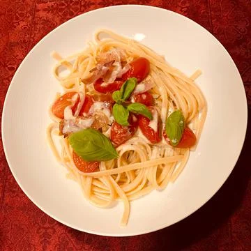 Linguine an Roquefort Stock Photos