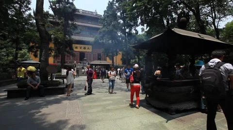 Lingyin Temple 4 30 Stock Footage 39737603