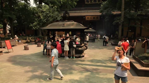 Lingyin Temple 4  Stock Footage 39604729