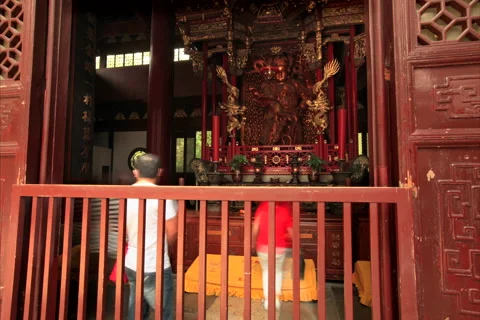 Lingyin Temple time lapse v3 4K 24 Stock Footage 40403813