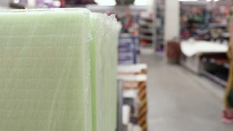 Lining for laminate in a hardware store. Stock Footage 205146152