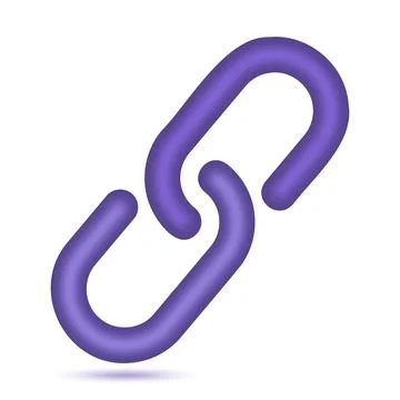 Link 3d icon Stock Illustration