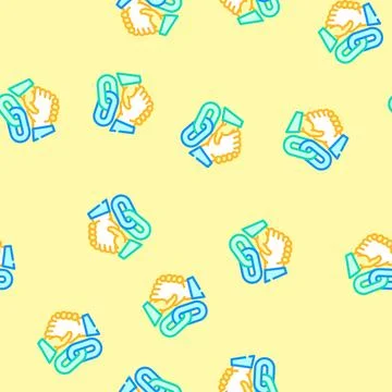 Link affiliate referral program vector seamless pattern 스톡 일러스트
