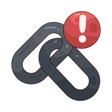 Link Alert illustration Stock Illustration