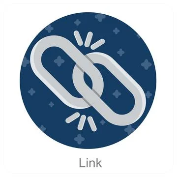Link and connection icon concept Stock Illustration