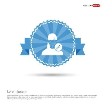 Link attach user icon . Stock Illustration