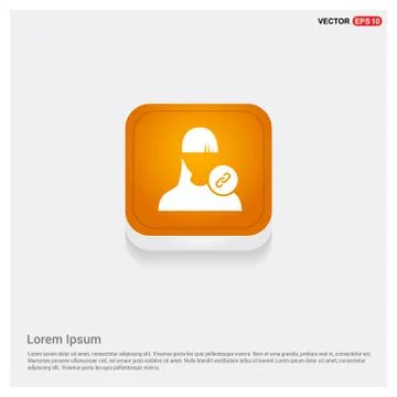 Link attach user icon . Stock Illustration