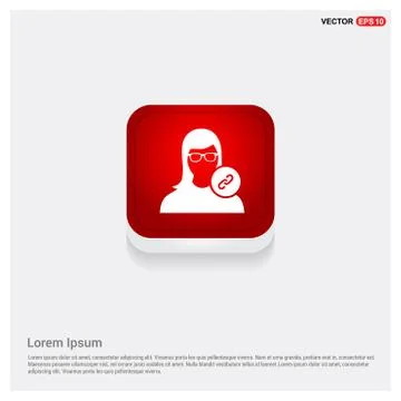 Link attach user icon . Stock Illustration