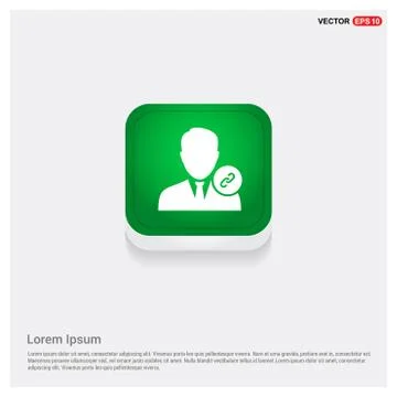 Link attach user icon . Stock Illustration