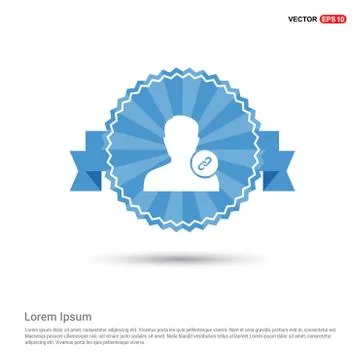 Link attach user icon . Stock Illustration